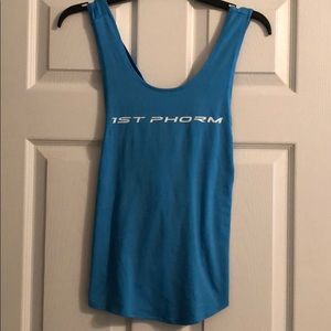 First Phorm Blue Cross Back Tank